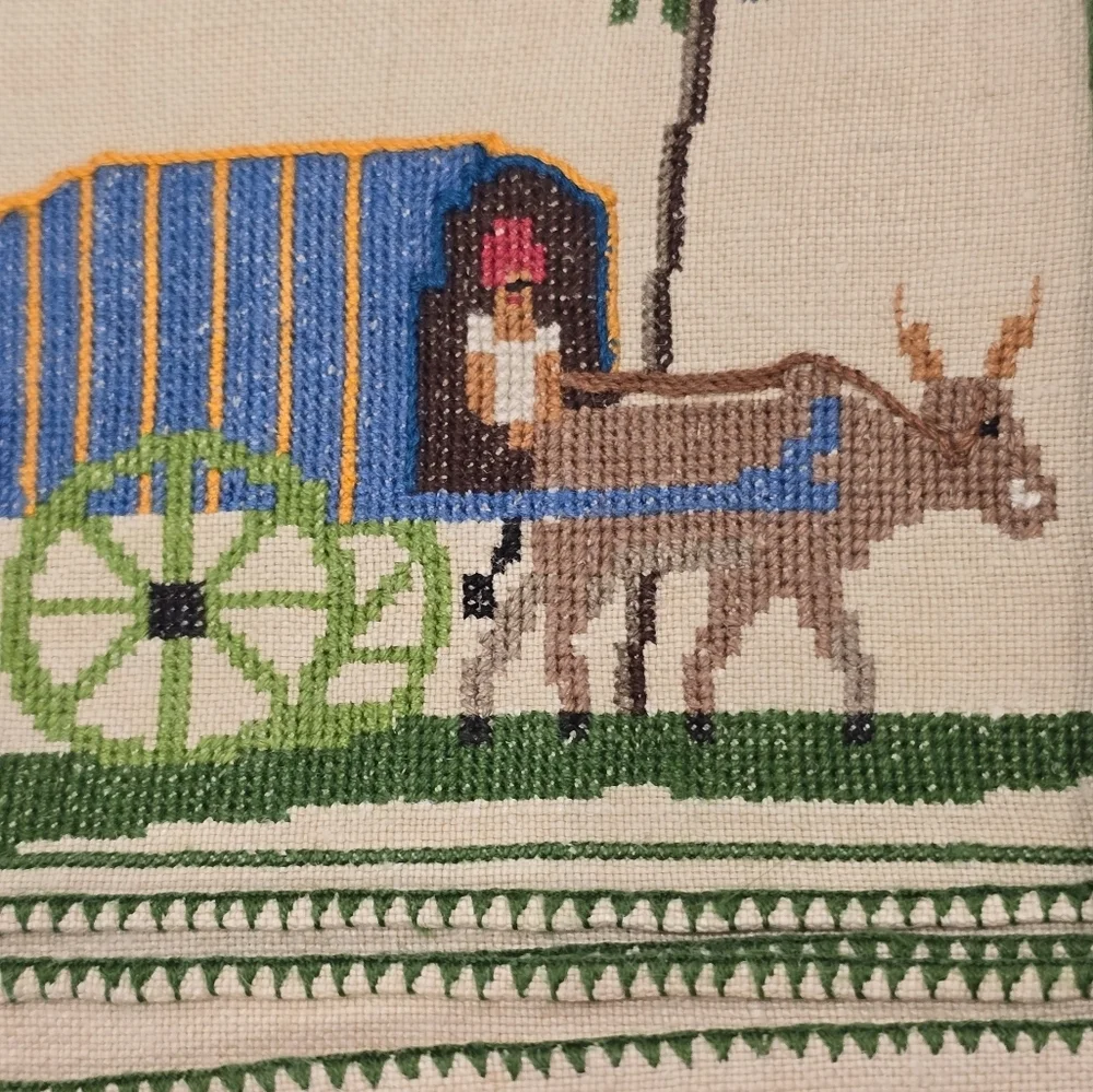 Hand embroidered table and hand linens from Indonesia 1950s